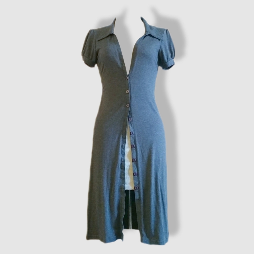 Button Down Cardigan Dress